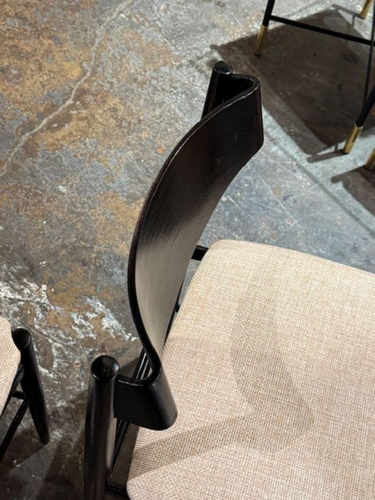 Ensemble de 4 chaises italiennes vintage de style Art déco Bon état - En vente à Dallas, TX