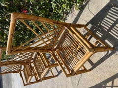 Set of 4 vintage bamboo and rattan chairs Circa 1970 Vivaï del Sud