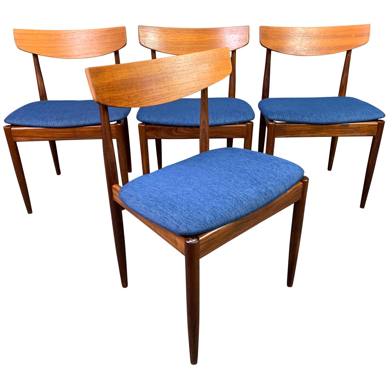 Set of 4 Vintage British Midcentury Teak Dining Chairs by Kofod Larsen & G Plan