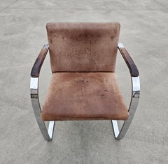 Set of 4 Vintage Brno Chairs Flat Bar 255 by Ludwig Mies van der Rohe