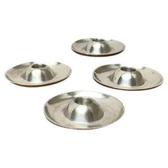 Set von 4 Vintage-Kerzenhaltern aus Ars Soltauer Zinn
