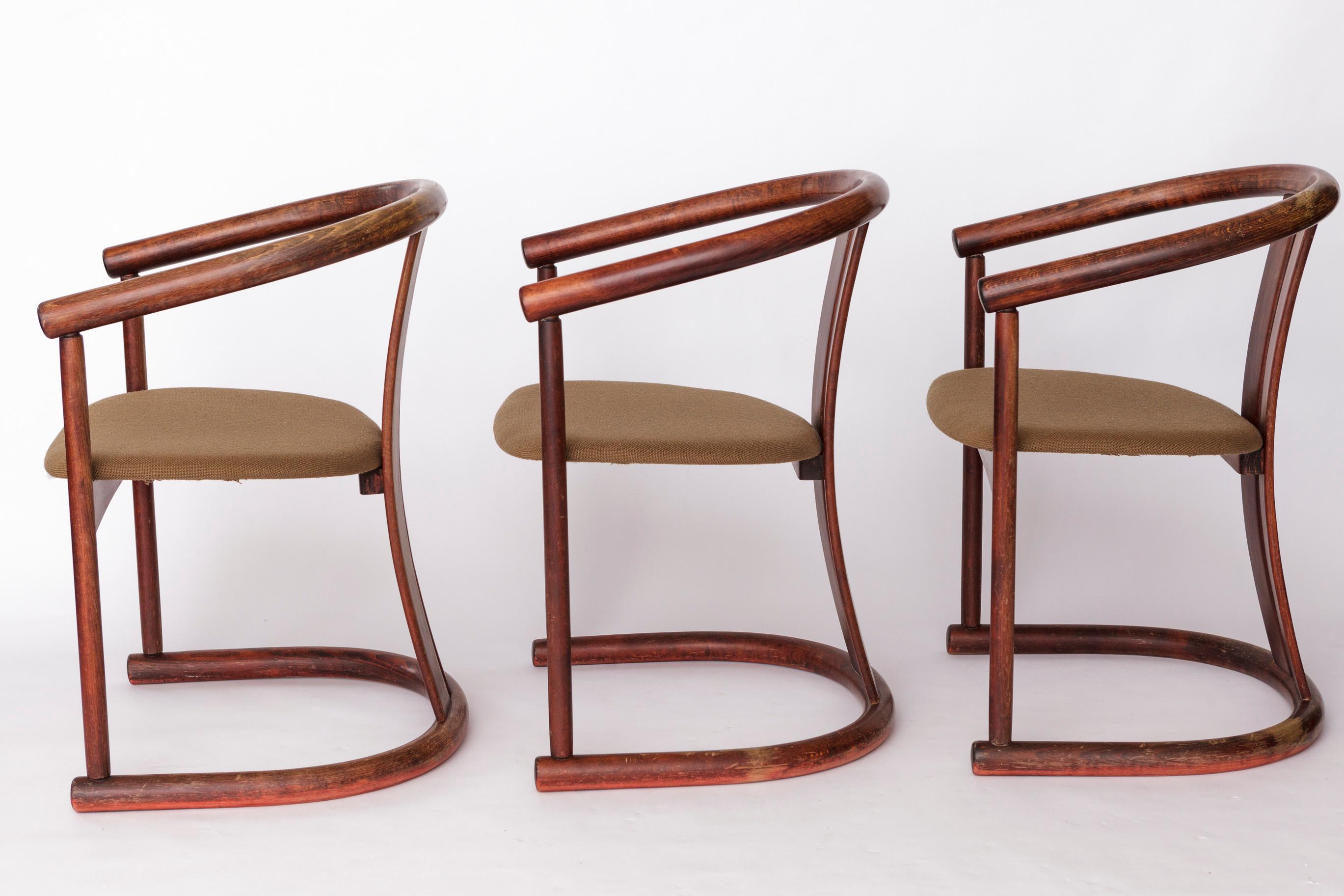 Satz von 4 Casala Esszimmerstühlen, 1960er Jahre, deutsches Design, Buchenholz & Grün (Deutsch) im Angebot