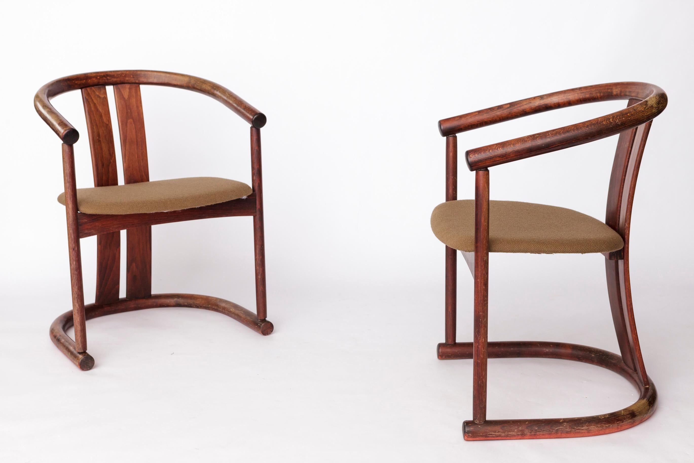 Satz von 4 Casala Esszimmerstühlen, 1960er Jahre, deutsches Design, Buchenholz & Grün (Poliert) im Angebot