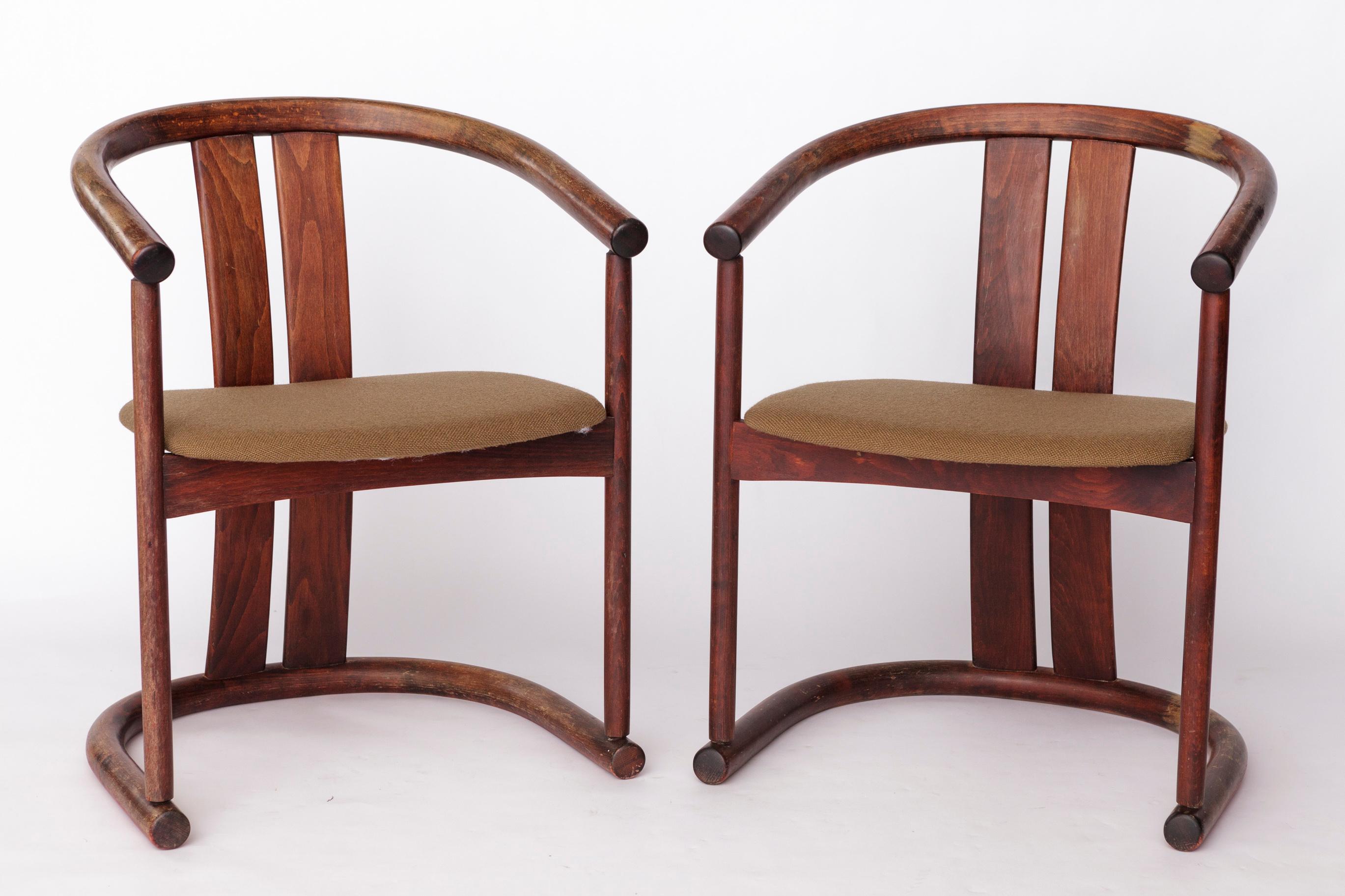 Satz von 4 Casala Esszimmerstühlen, 1960er Jahre, deutsches Design, Buchenholz & Grün (Ende des 20. Jahrhunderts) im Angebot