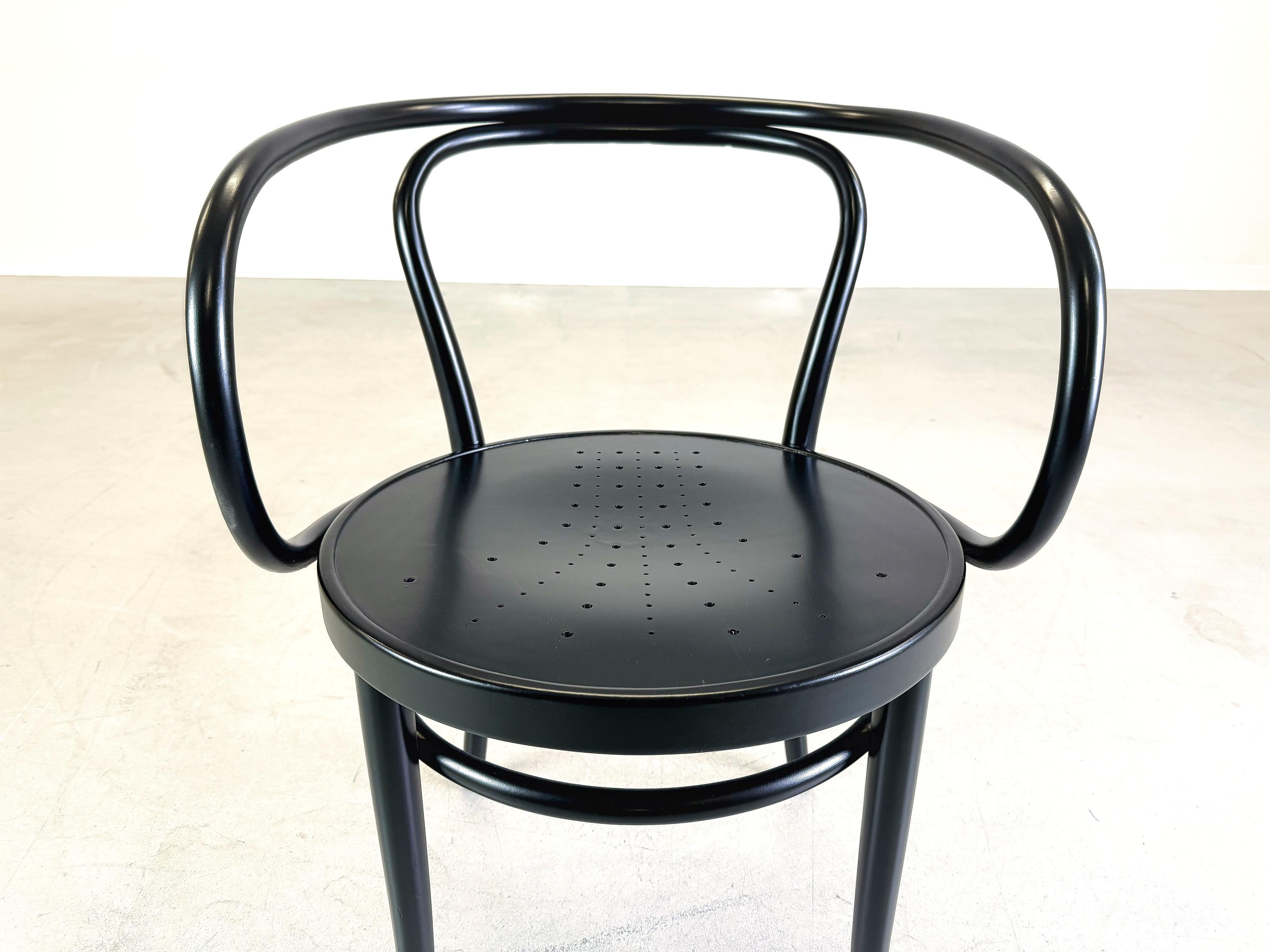 Set of 4 vintage chair Thonet 209 bentwood chair beech black 3