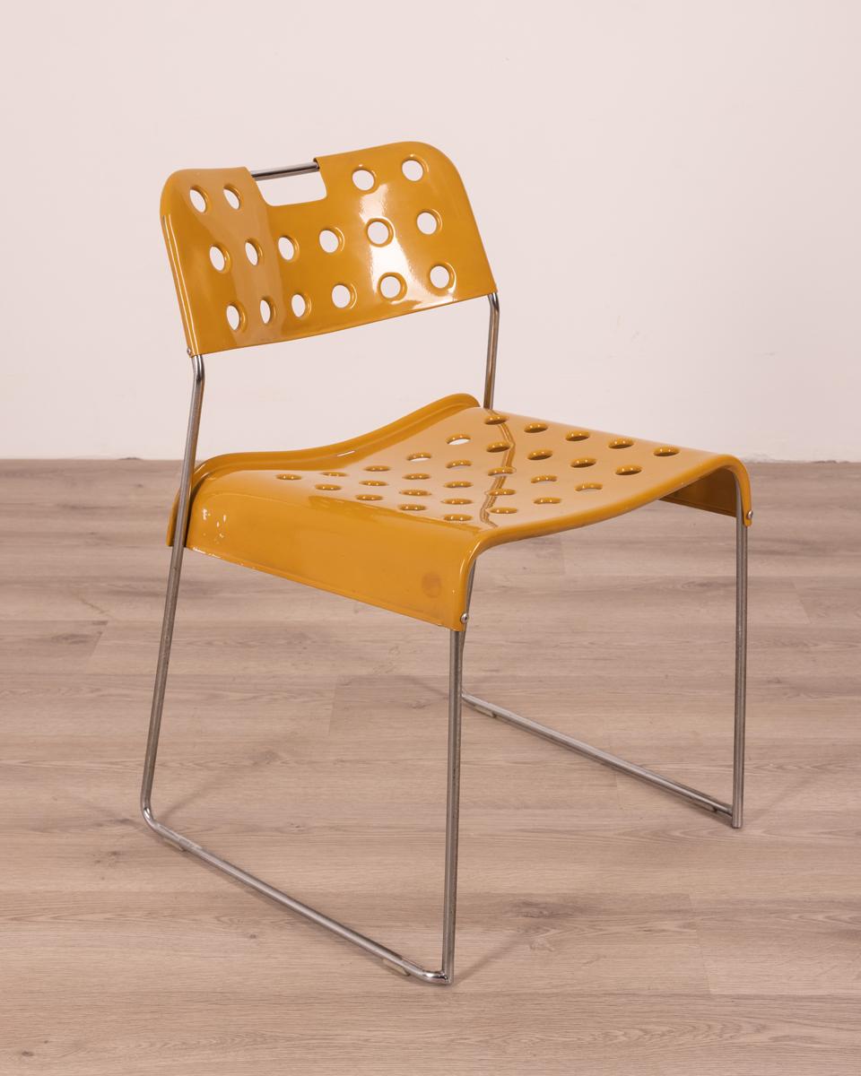 Late 20th Century Set of 4 Vintage Chairs from the 70's Omkstak Design R. Kinsman Bieffeplast