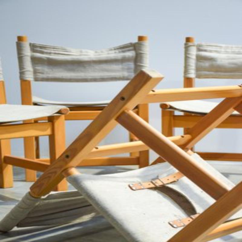 20th Century Set of 4 Vintage Chairs in Pine from Ikea, 1986 For Sale