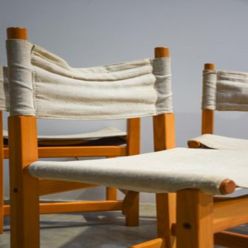 Set of 4 Vintage Chairs in Pine from Ikea, 1986 For Sale 2