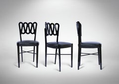 Set of 4 Vintage Chairs Model 969 by Gio Ponti for BBB., Italy 1940s