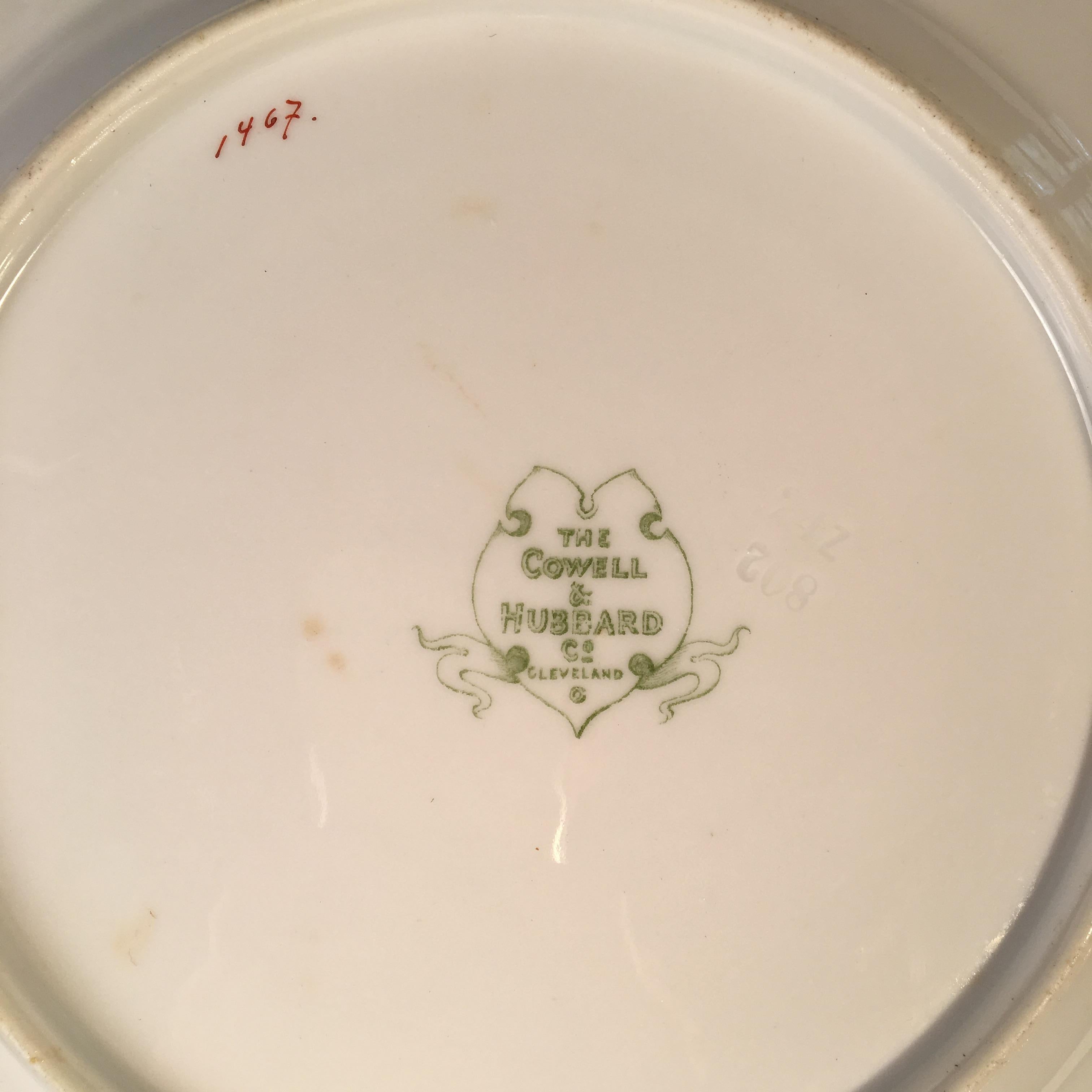 Other Set of 4 Vintage Cowell and Hubbard Plates, Hunting Theme