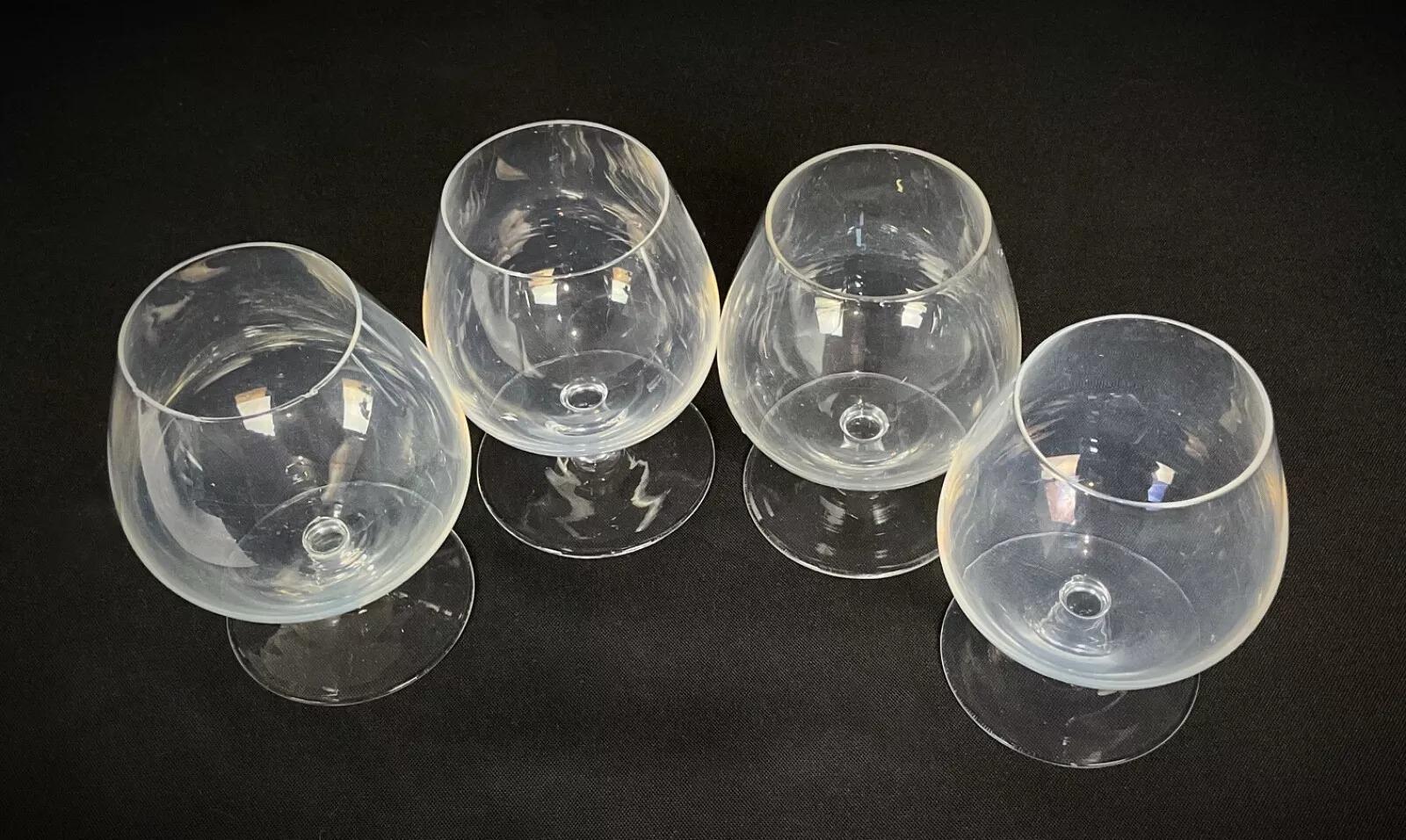 Set de 4 Copas de Vino de Cristal Vintage - 2Y349 siglo XX en venta