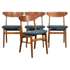Set of 4 vintage Danish design dining chairs from the 1960s by Farstrup Mobler