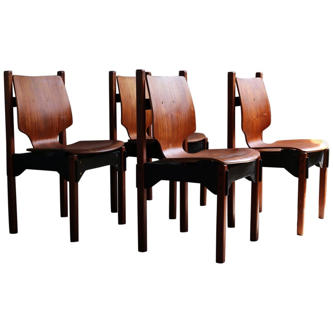 Set of 4 Vintage Danish Dining Chairs