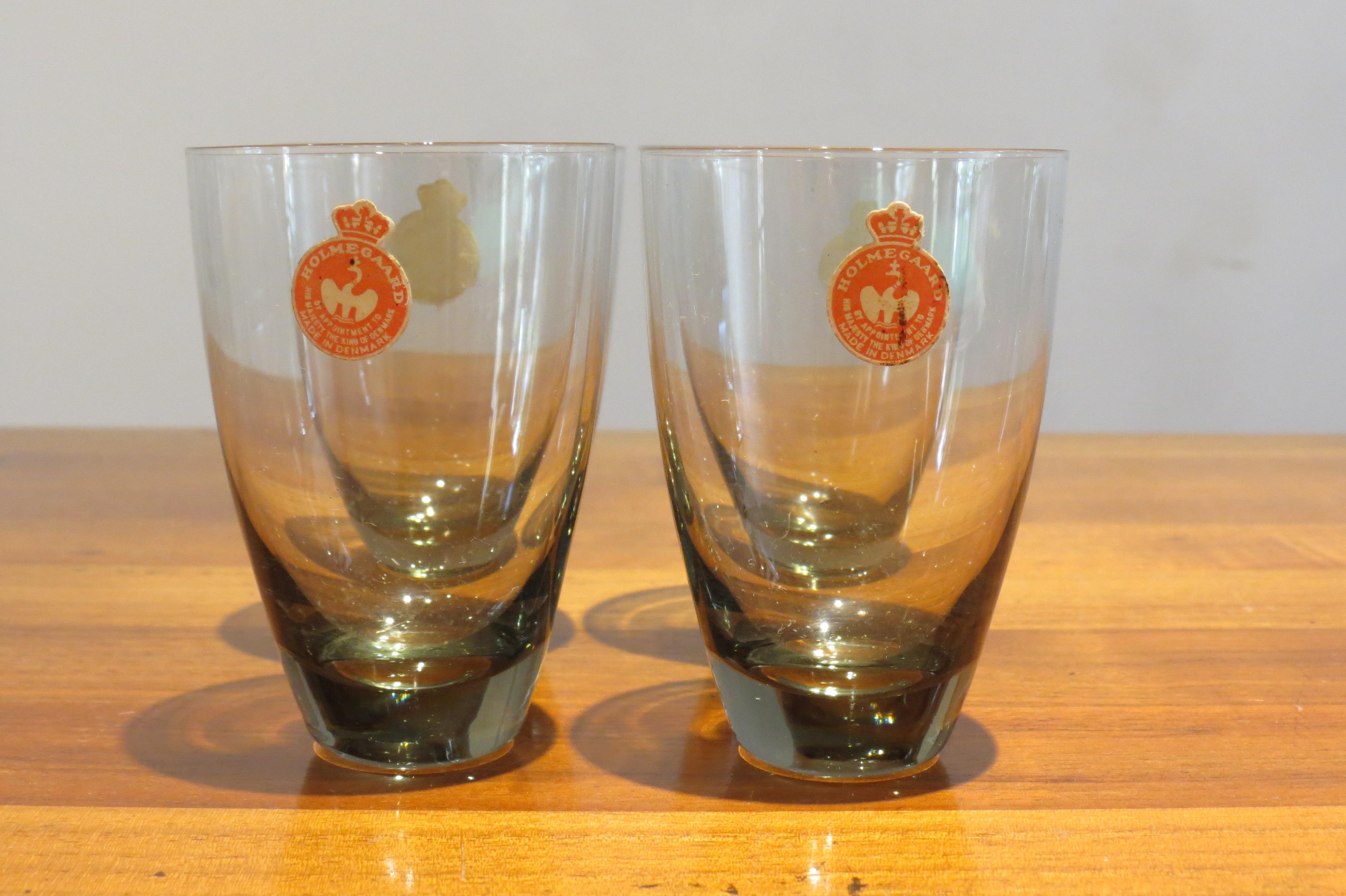 Set of 4 Vintage Danish Holmegaard Copenhagen Tumbler Glasses by Per Lutken 8