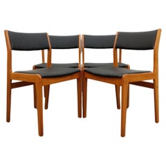 Ensemble de 4 chaises de salle à manger danoises Farstrup mi-siècle moderne