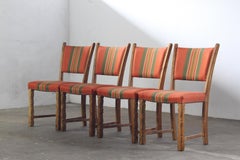 Set of 4 Vintage Danish Oak Dining Chairs, Henning Kjærnulf Style, 1960s