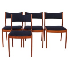 Set of 4 Vintage Danish Teak Chairs  Johannes Andersen  Idum Møbelfabrik  196