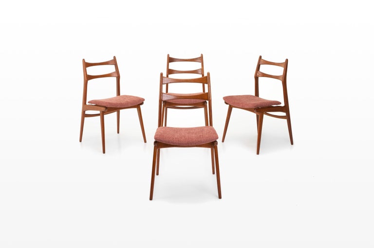 Set of 4 Vintage Dining Chairs by Habeo, Germany 1960s In Good Condition In Ranst, VAN