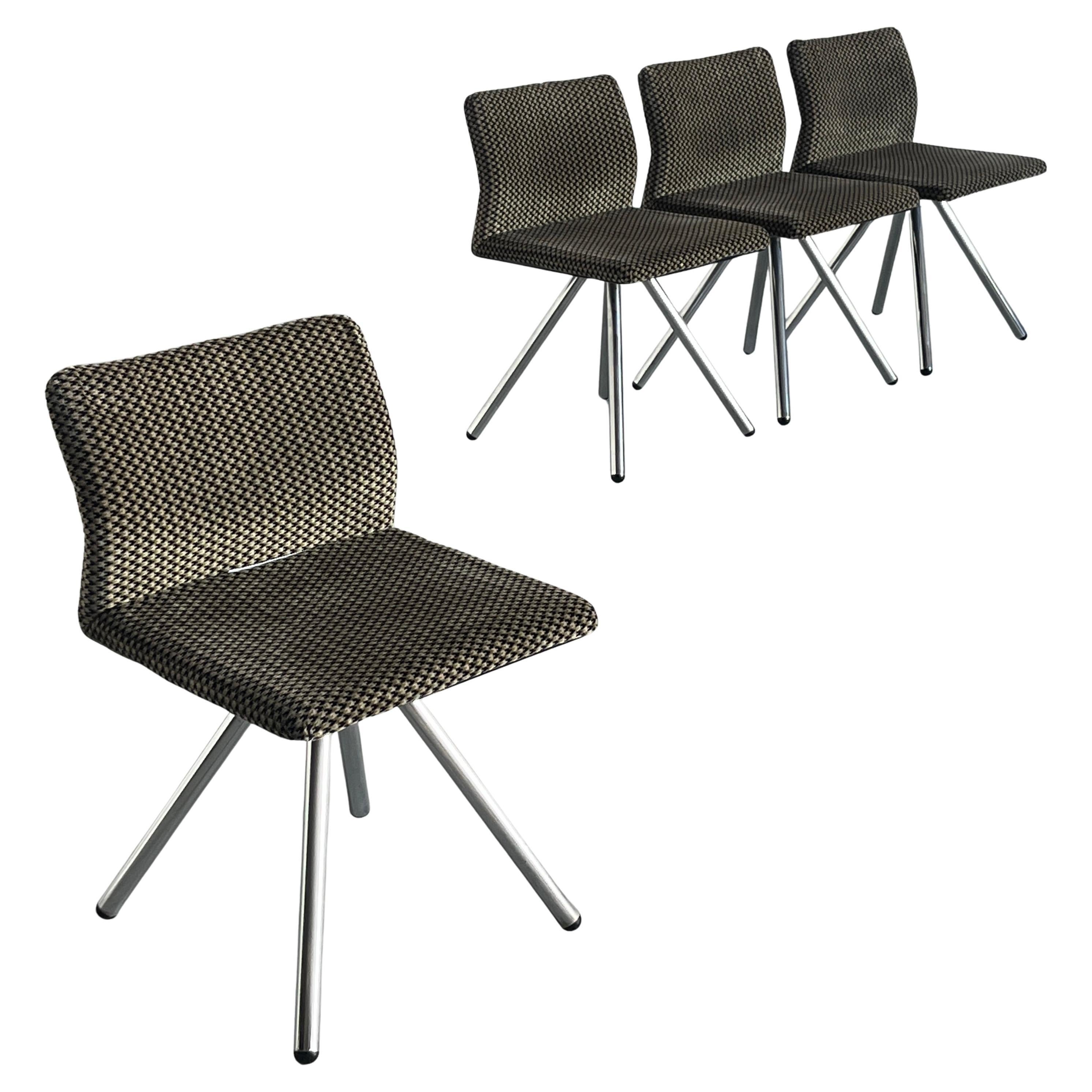 Set of 4 Vintage Dining Chairs by Hans von Klier for Rossi di Albizzate, 1970s For Sale
