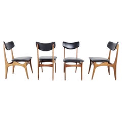 Set of 4 Antique Dining Chairs by Louis Van Teeffelen, 1960s