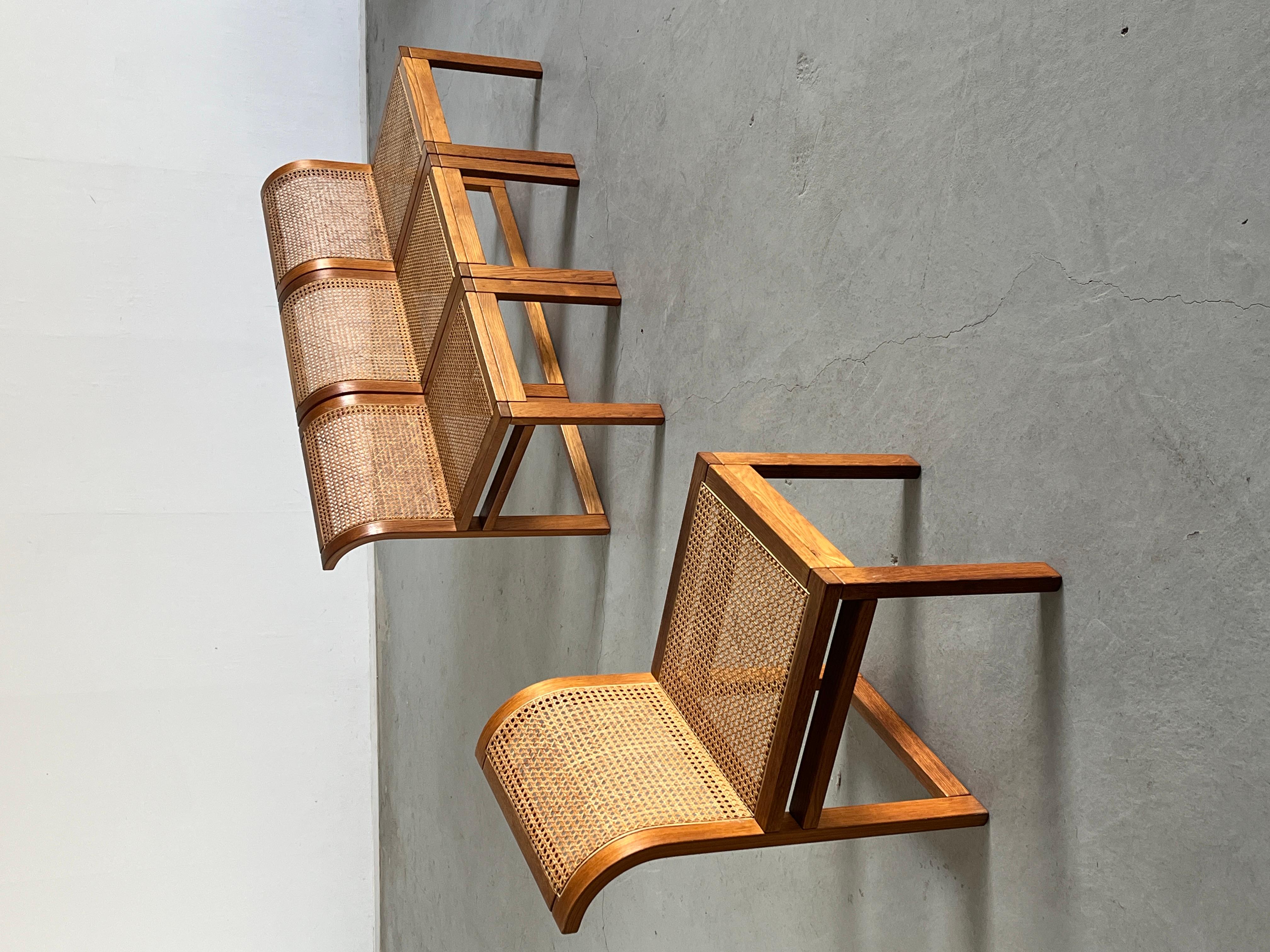 Set of 4 Vintage Dining Chairs by Luigi Massoni for Fratelli Boffi, 1970s Italy For Sale 5