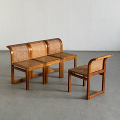 Set di 4 sedie da pranzo vintage di Luigi Massoni & Massoni per Fratelli Boffi, Italia anni '70