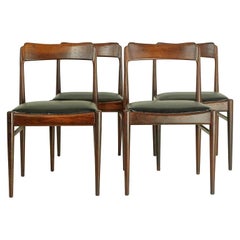 Set of 4 Vintage Dining Chairs in Rosewood