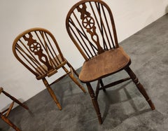 Set of 4 Vintage Ercol Dining Chairs, 1950s