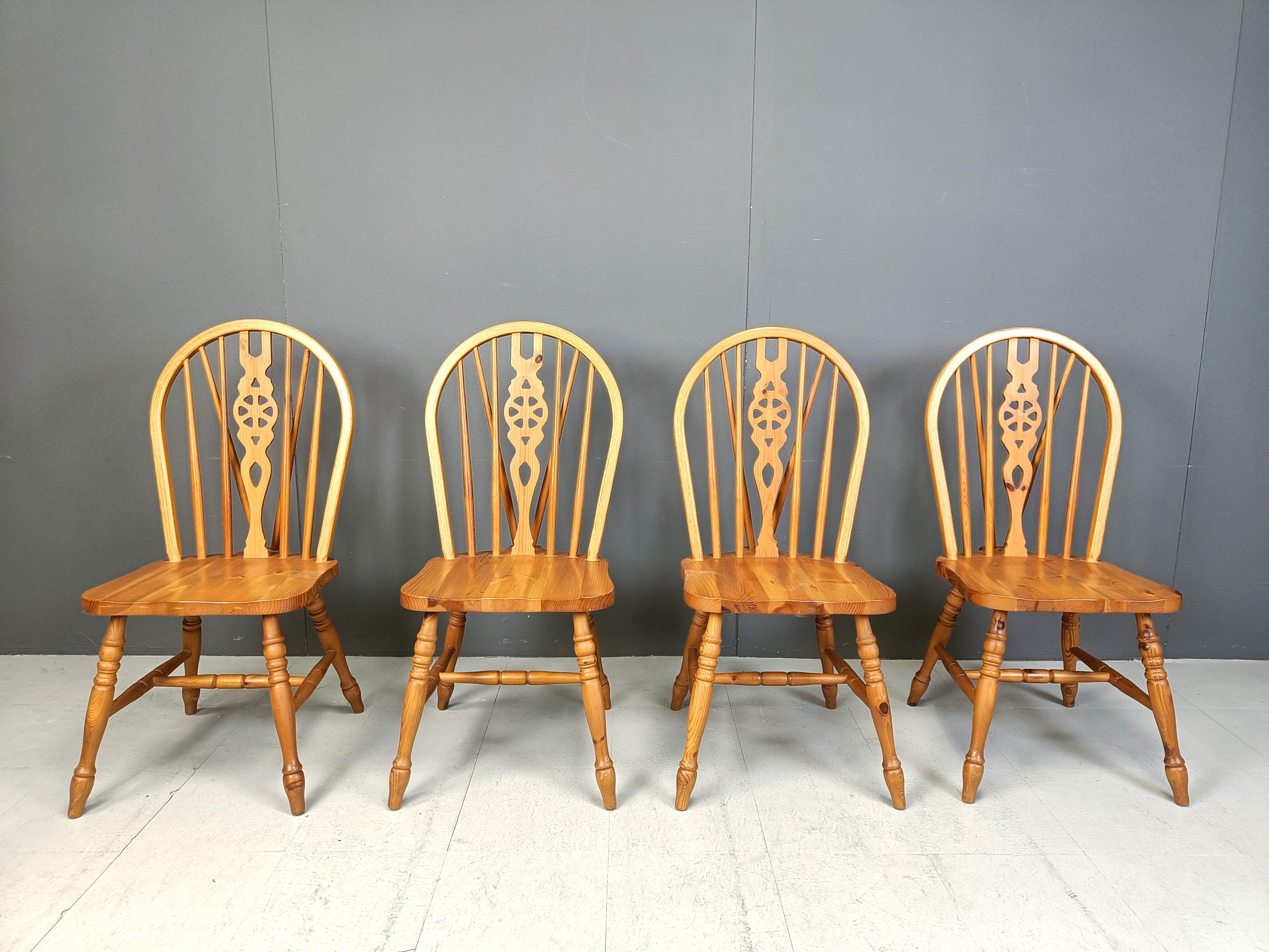 Set de 4 Vintage  Sillas de comedor Ercol , años 50 Rústico en venta
