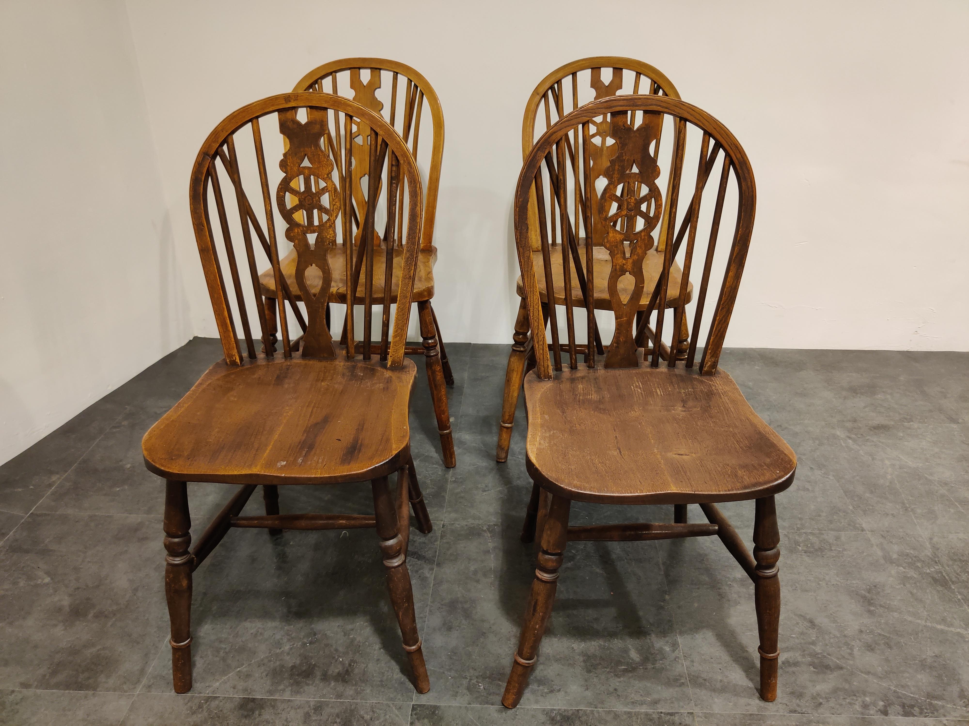 vintage kitchen chairs wood