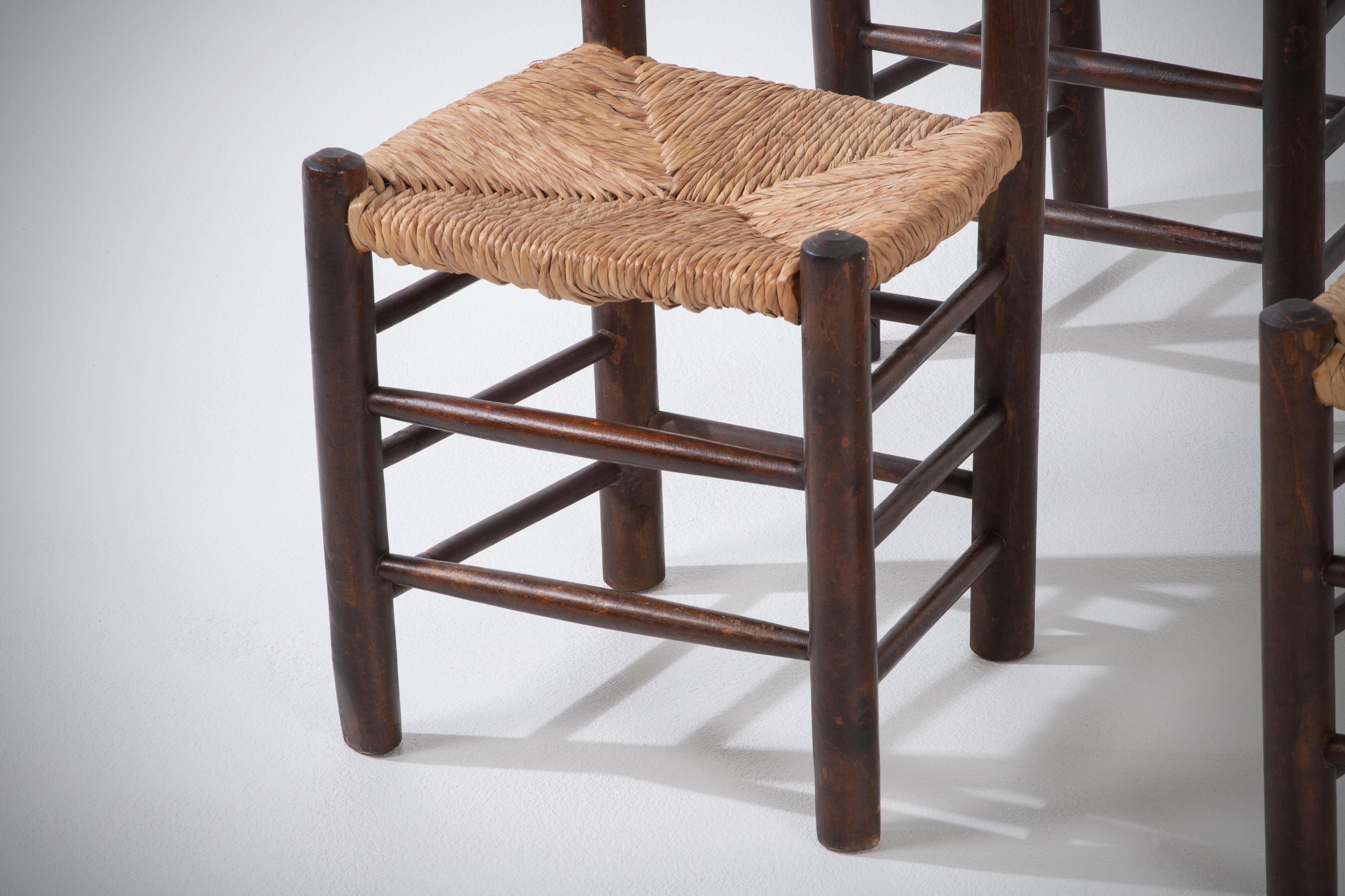 Set di 4 sedie da pranzo vintage in Oak In condizioni discrete in vendita a Kaštel Sućurac, Splitsko-dalmatinska županija