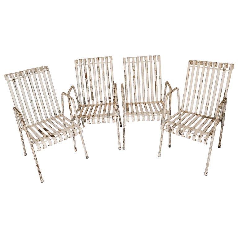 Set of 4 Vintage Garden Chairs at 1stDibs vintage outdoor furniture