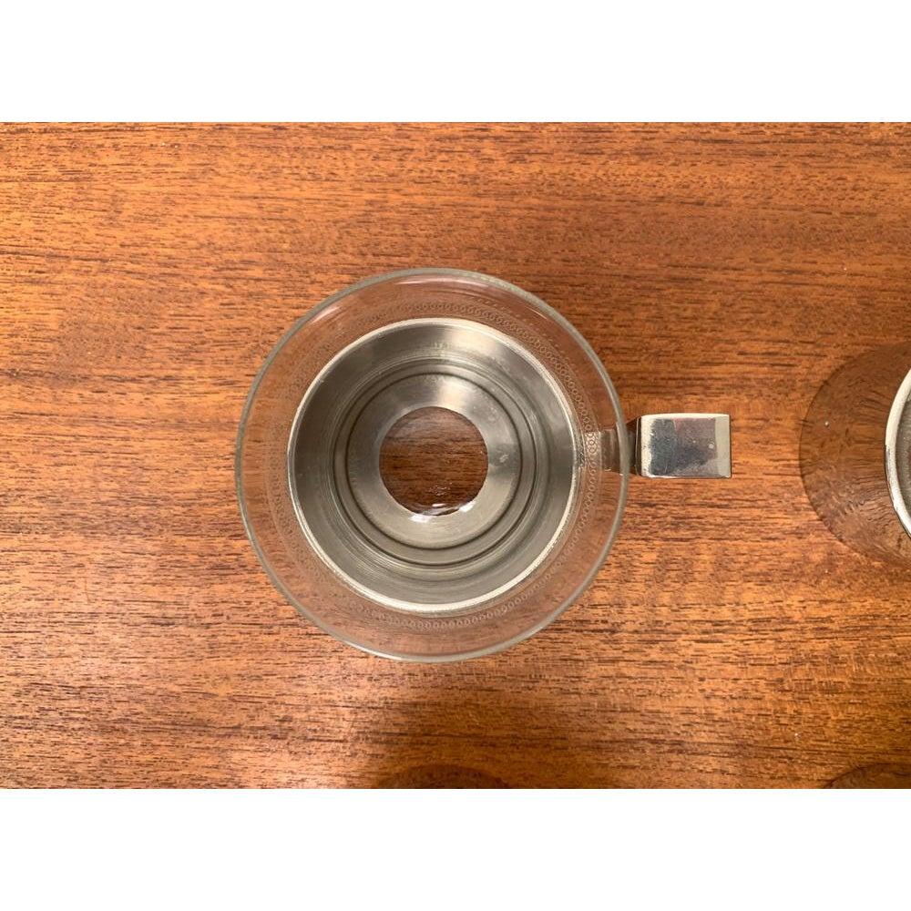 Set di 4 bicchieri da tè vintage della DDR, Germania Est, MUQ in vendita 5