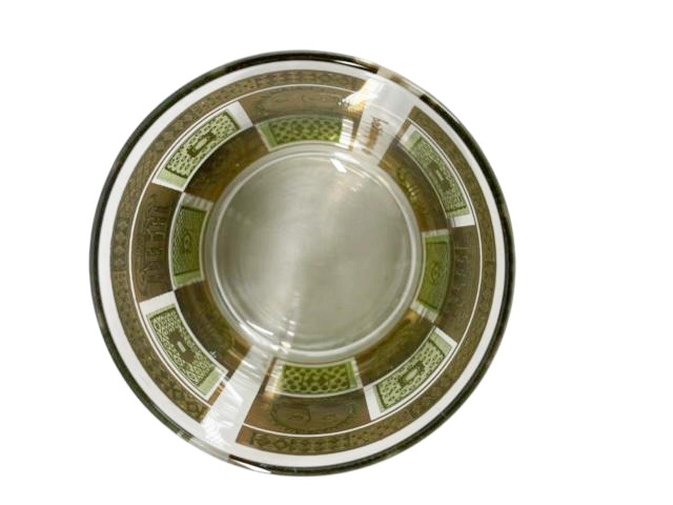 Lote de 4 copas de cristal Vintage Georges Briard 