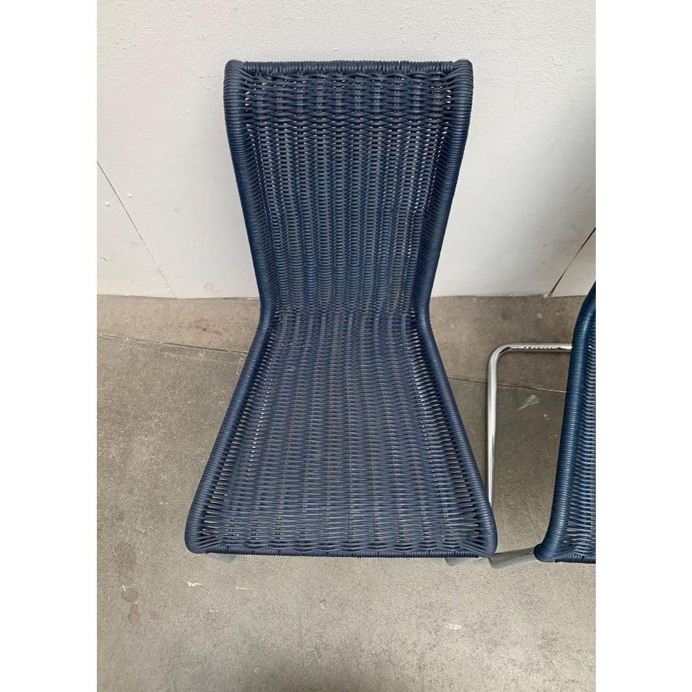 Satz von 4 freitragenden deutschen B20-Esszimmerstühlen aus Tecta, Vintage im Angebot 5