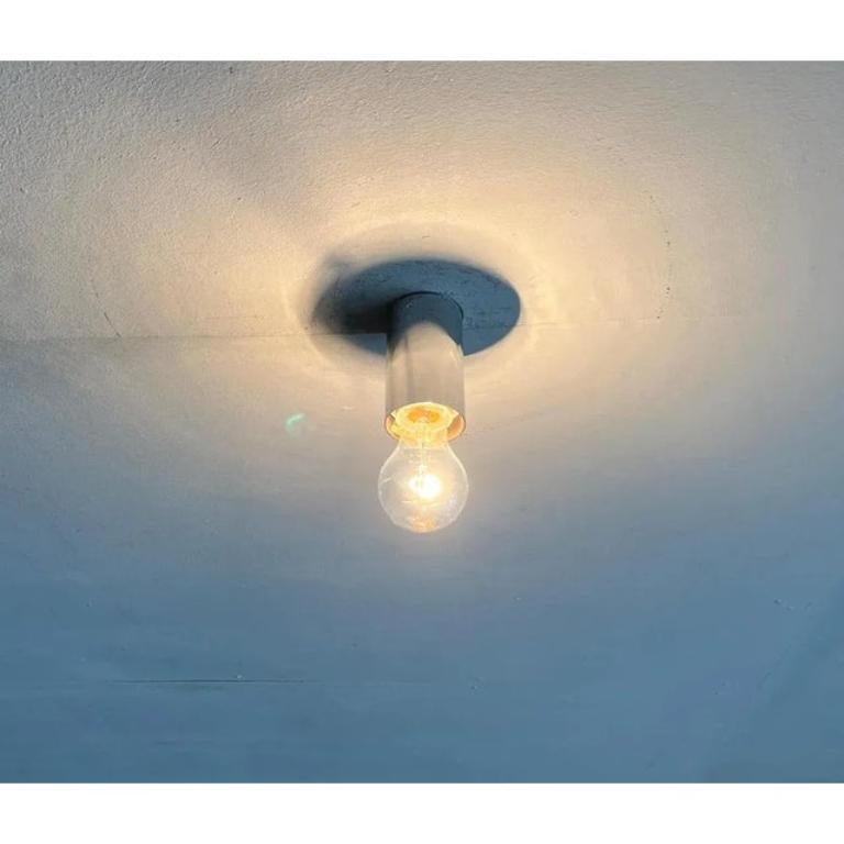 Set of 4 Vintage German Space Age Minimalist Wall or Ceiling Lamps from Rzb For Sale 5