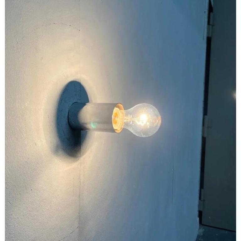 Set of 4 Vintage German Space Age Minimalist Wall or Ceiling Lamps from Rzb For Sale 6