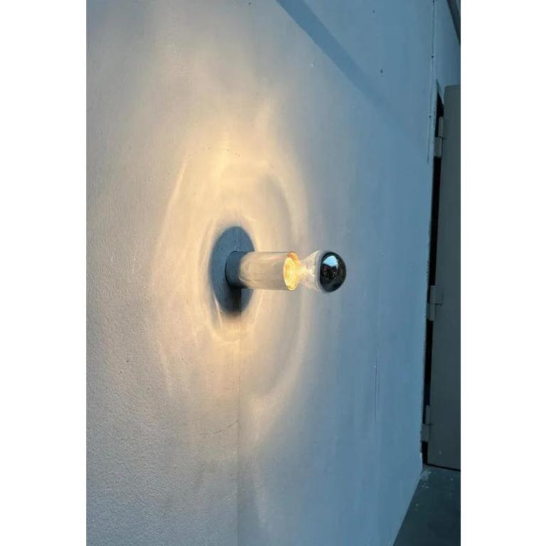 Set of 4 Vintage German Space Age Minimalist Wall or Ceiling Lamps from Rzb For Sale 2