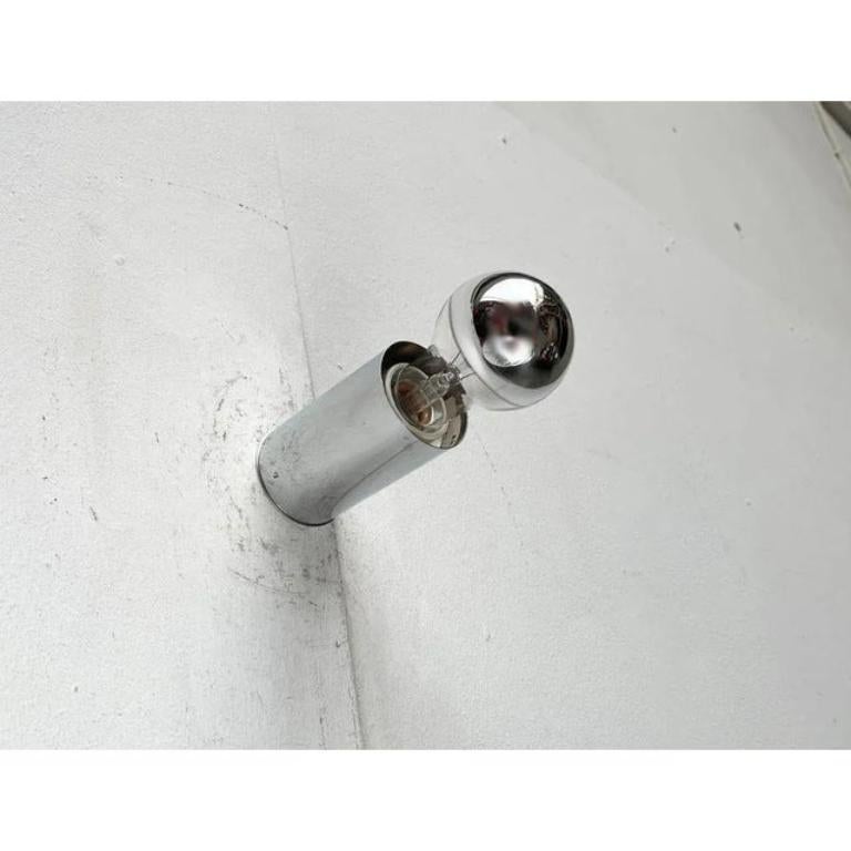 Set of 4 Vintage German Space Age Minimalist Wall or Ceiling Lamps from Rzb For Sale 3