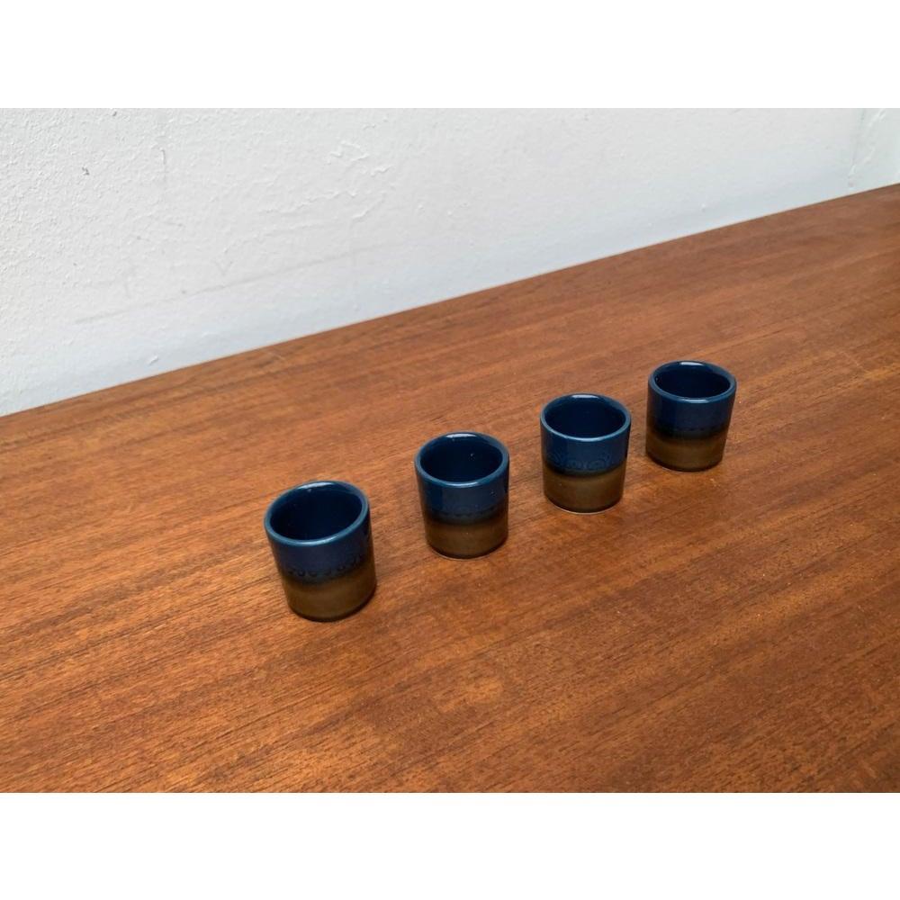 Ensemble de 4 verres Brotzeit vintage allemands Studio Line en céramique, 1970 en vente 1