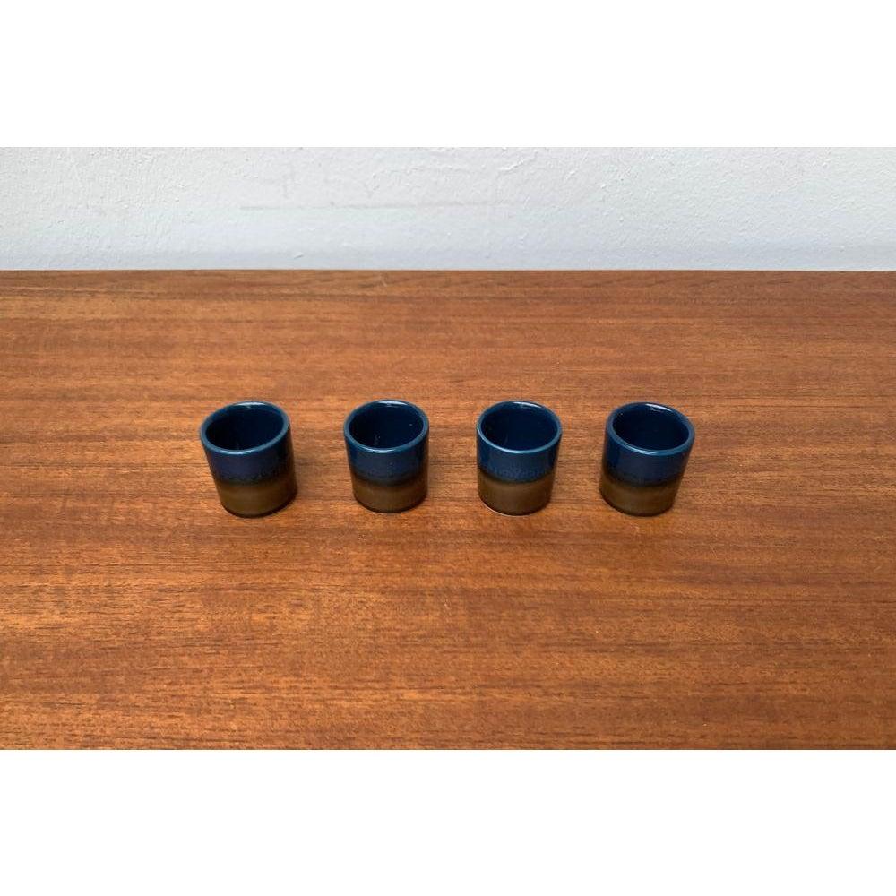 Ensemble de 4 verres Brotzeit vintage allemands Studio Line en céramique, 1970 en vente 2
