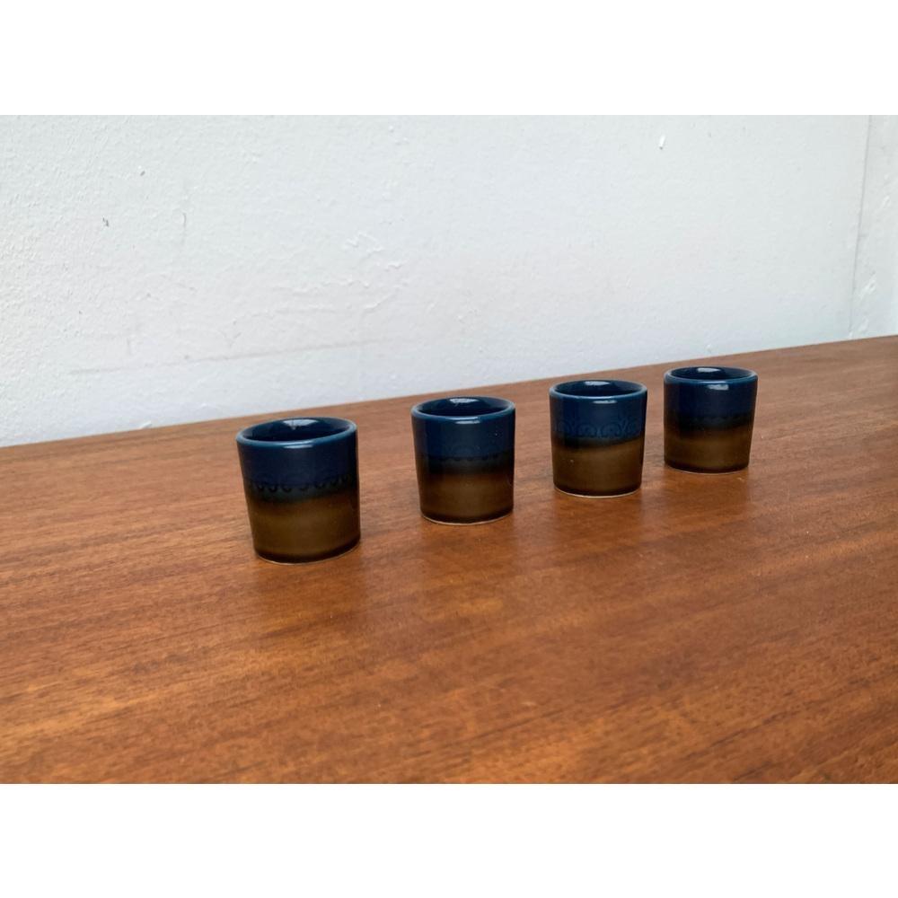Ensemble de 4 verres Brotzeit vintage allemands Studio Line en céramique, 1970 en vente 3