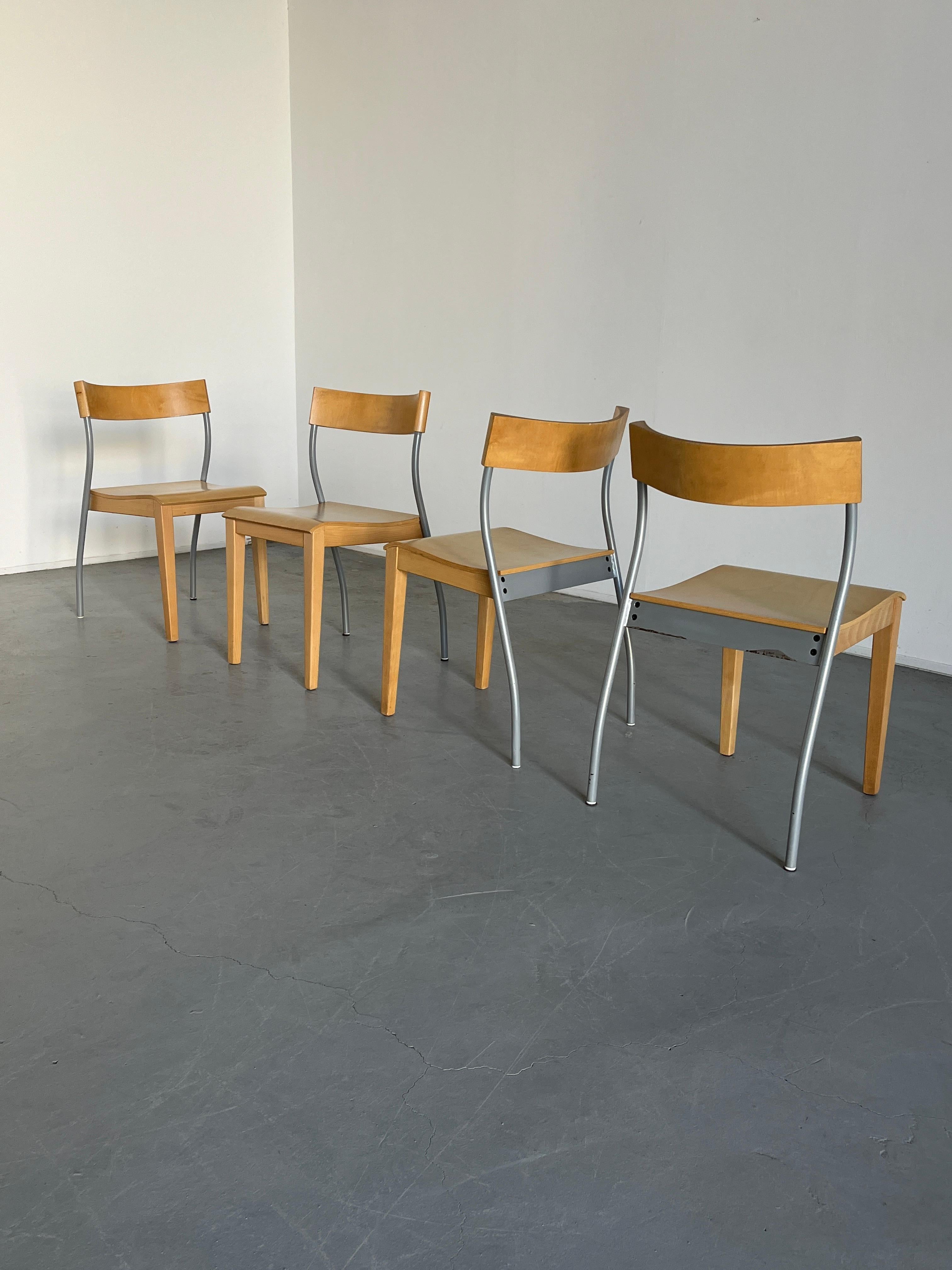 Set of 4 Vintage Ikea 'Nordisk' Postmodern Dining Chairs by Tina Christensen In Good Condition In Zagreb, HR