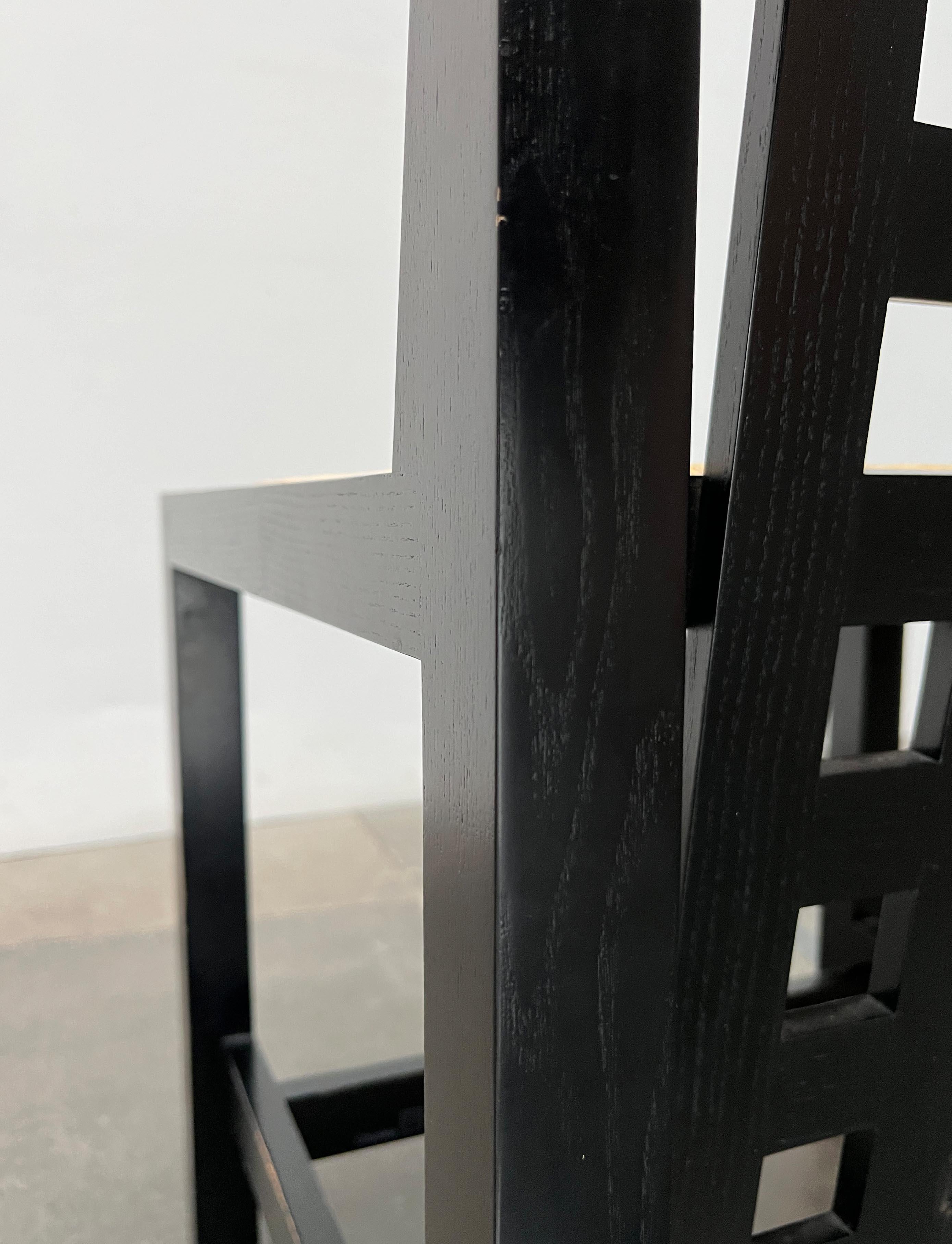 Satz von 4 italienischen 324 D. S. 3 Stühlen von Charles Rennie Mackintosh Cassina im Angebot 8
