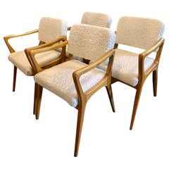 Set of 4 Vintage Italian Gio Ponti Manner Chairs