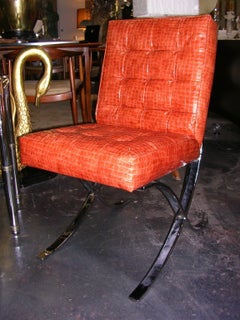 Set of 4 Vintage Italian Mini Barcelona Chairs