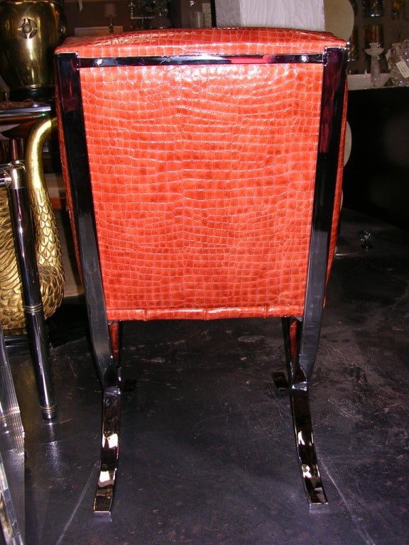 Late 20th Century Set of 4 Vintage Italian Mini Barcelona Chairs