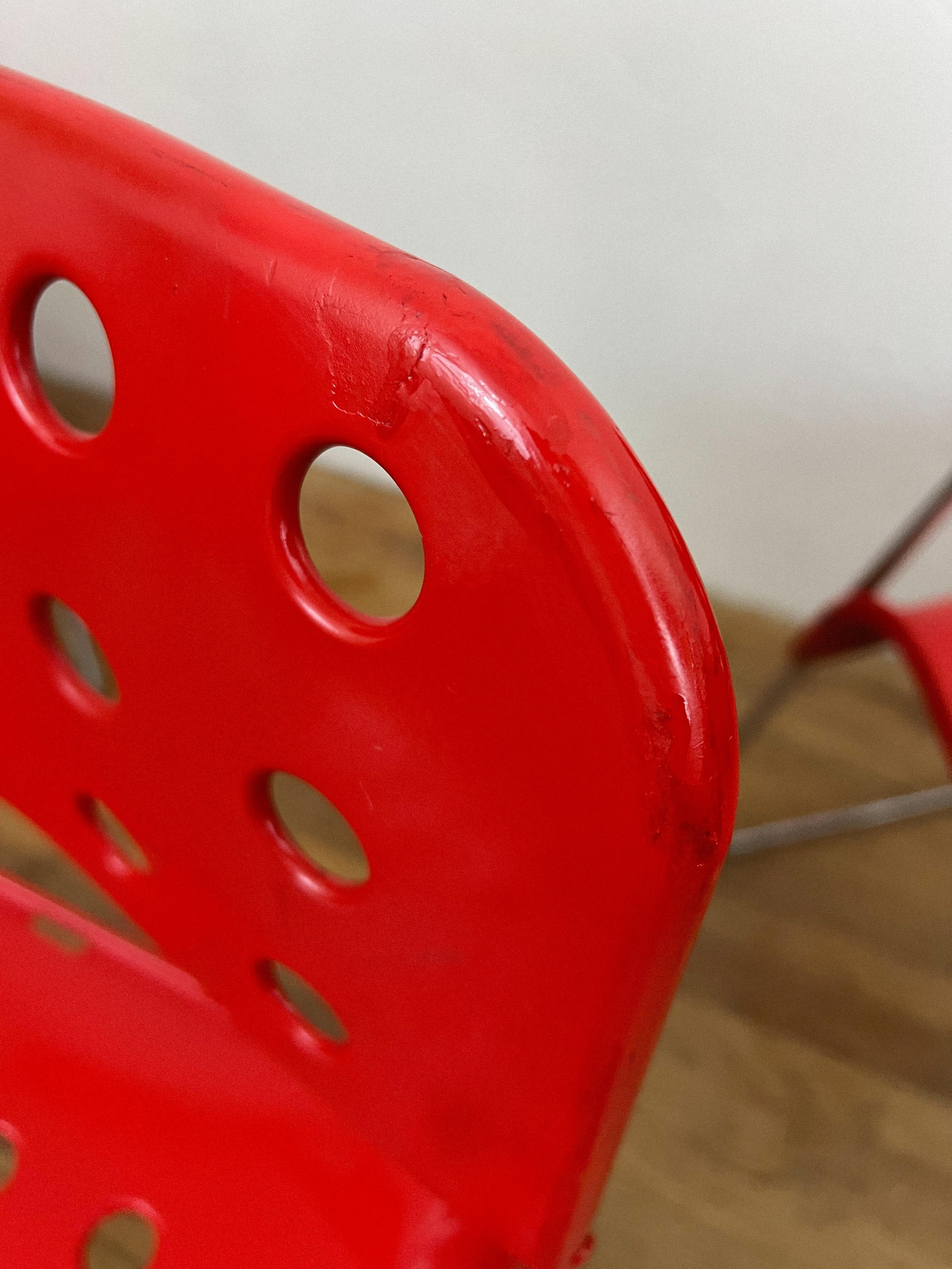 Métal Ensemble de 4 chaises italiennes Omstak de Rodney Kinsman pour Bieffeplast en vente
