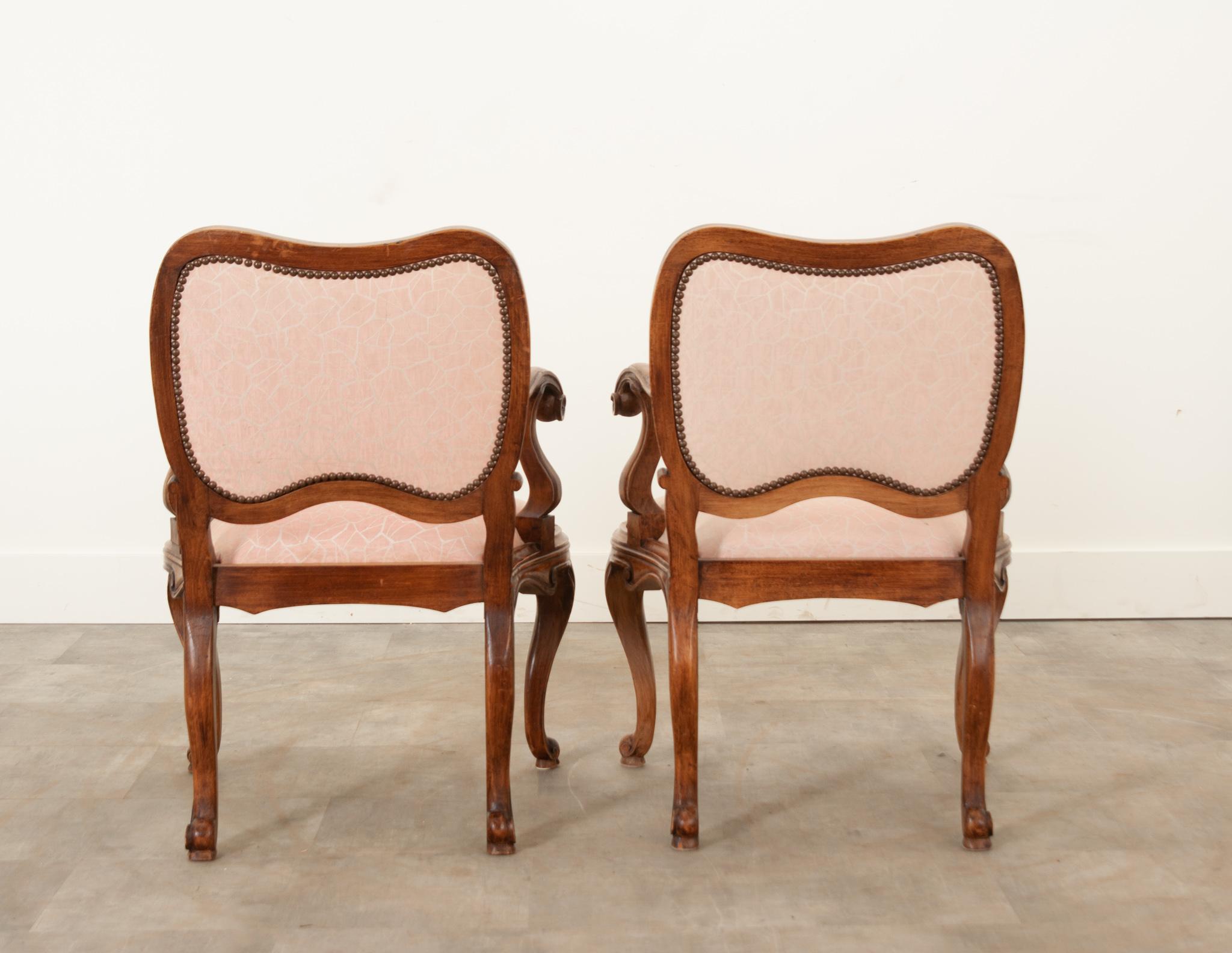 Ensemble de 4 fauteuils rococo italiens vintage en vente 10