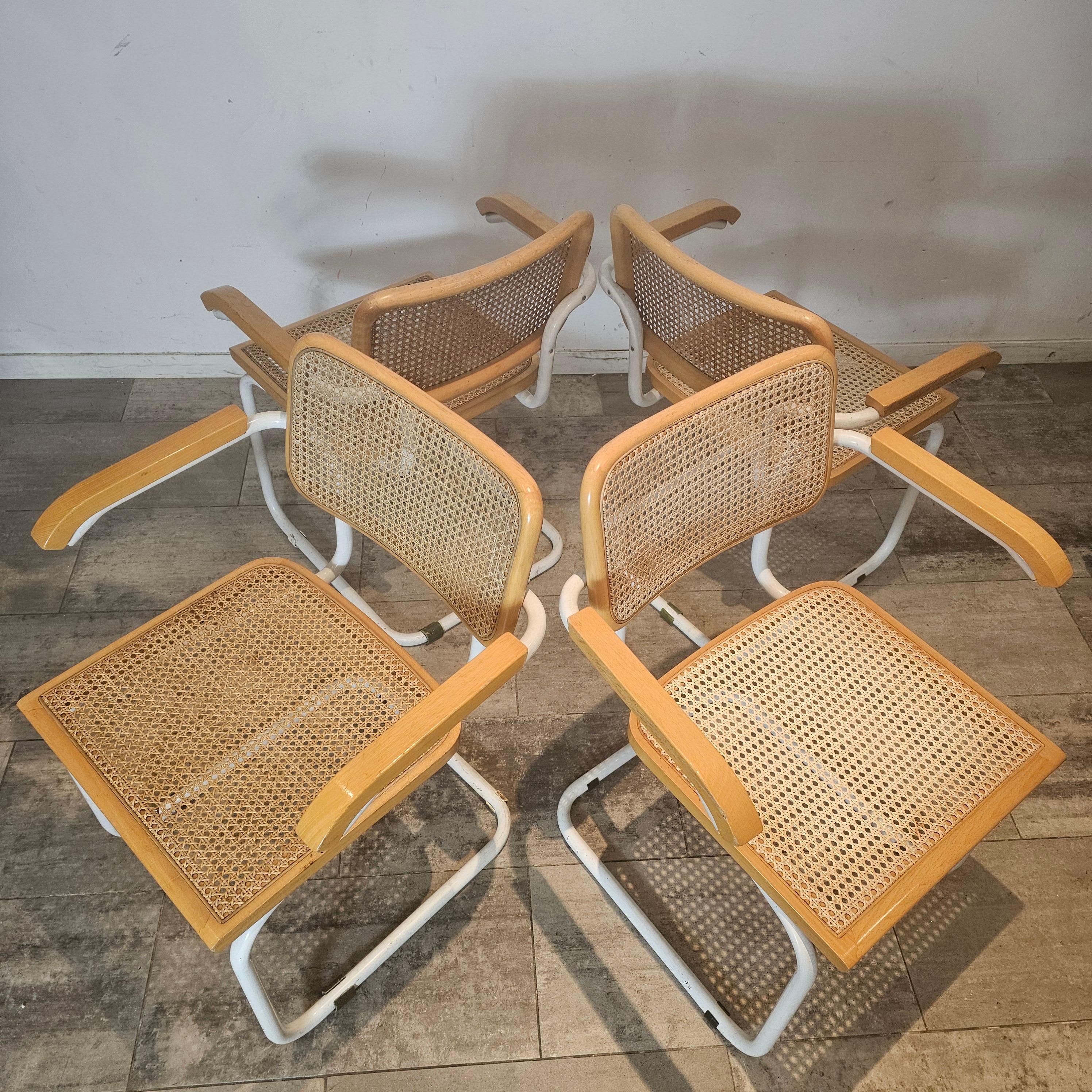 Tessuto Set di 4 sedie a slitta italiane vintage in Beeche e alluminio cromato, anni '70 in vendita